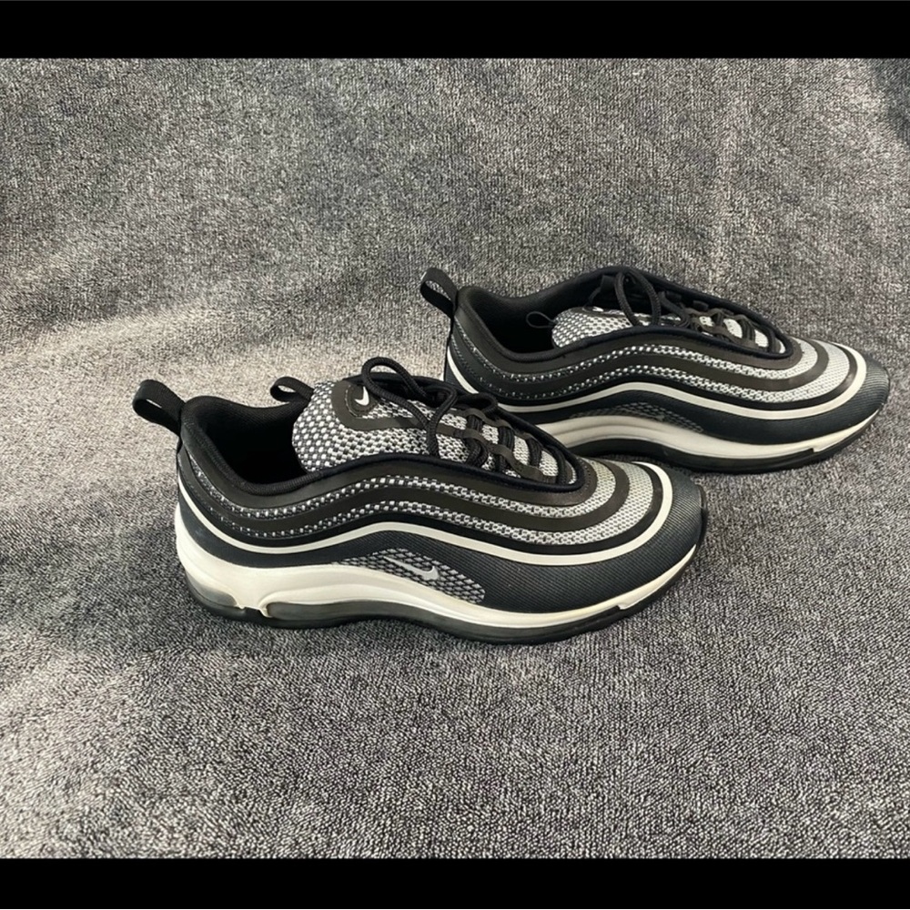Nike Air Max 97 Navy Blue and Gray Sneakers - Picture 3 of 7